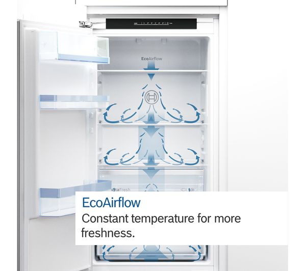 KIN86VSE0G BOSCH KIN86VSE0G Integrated 60/40 Fridge Freezer Sliding