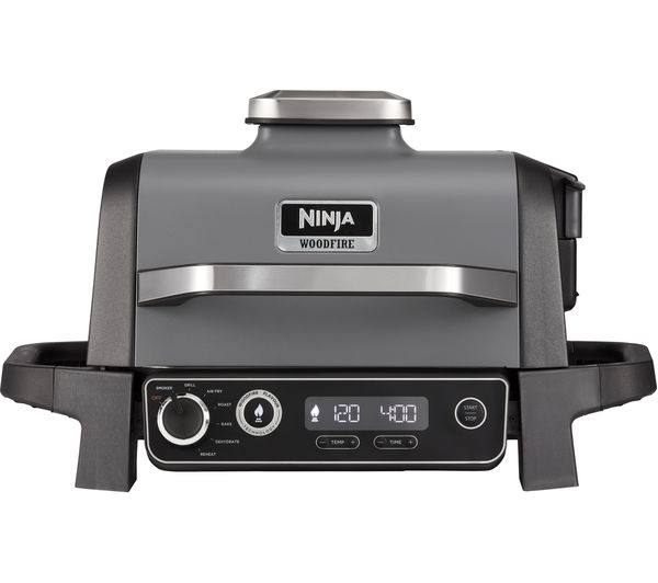 Image of NINJA Woodfire OG701UK Outdoor Electric BBQ Grill & Smoker - Black