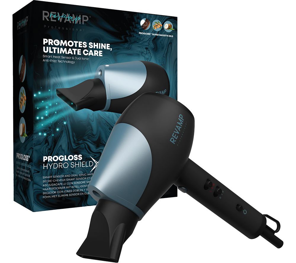 Progloss Hydro Shield X Shine DR-6000 Hair Dryer - Black