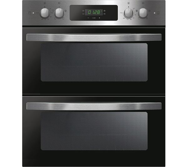 Image of CANDY FCI7D405X Electric Built-under Double Oven - Black & Stainless Steel