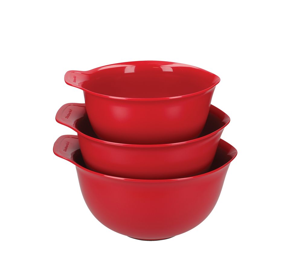 3-piece Mixing Bowls - Red