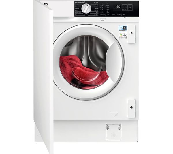 Aeg 6000 Series Prosense Lfx6g8434bi Integrated 8 Kg 1400 Spin Washing Machine