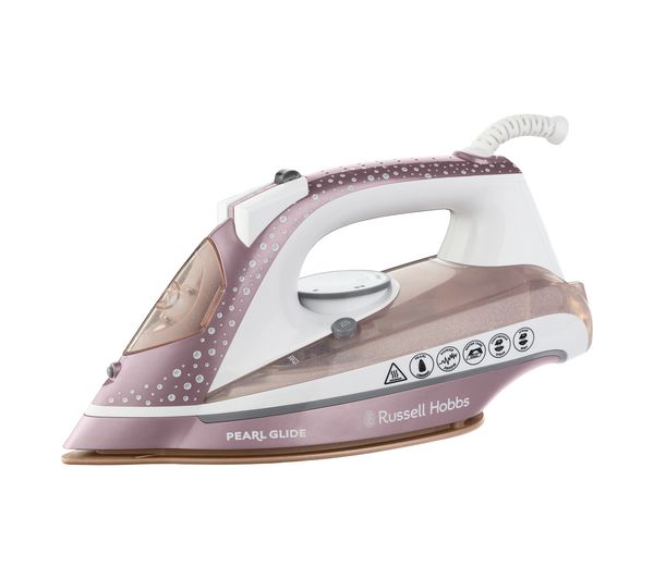 RUSSELL HOBBS Pearl Glide 23972 Steam Iron - Pink & White