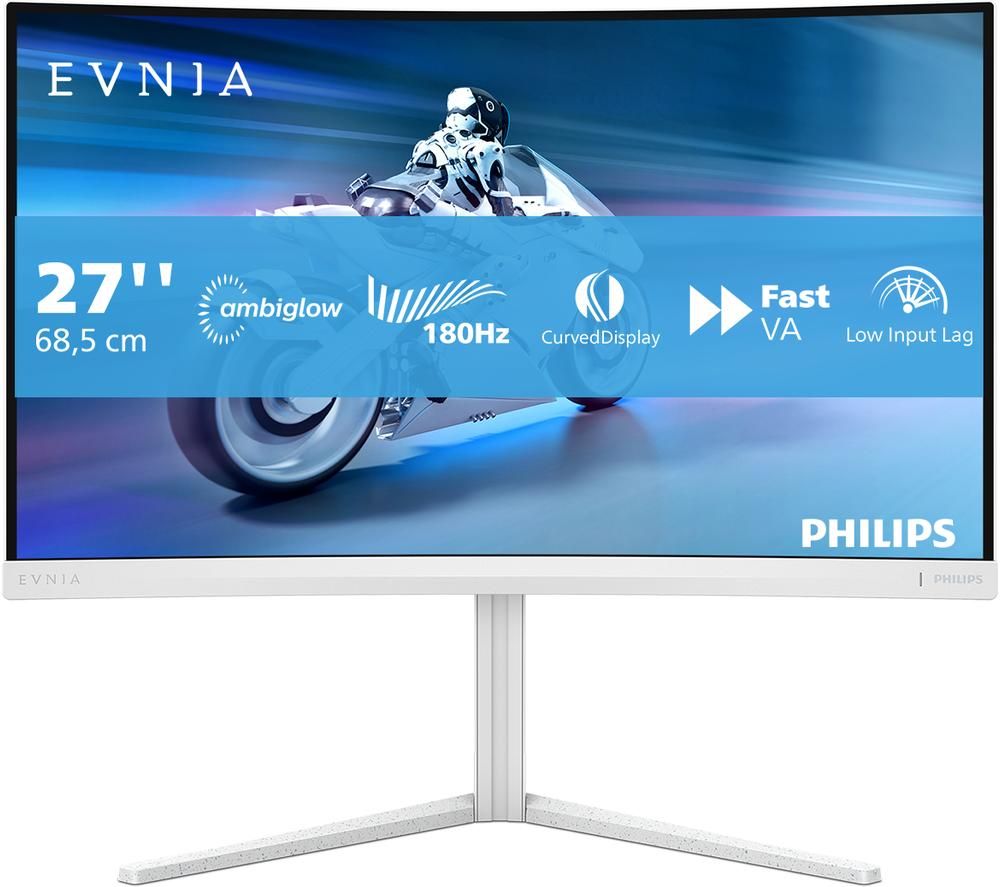 Evnia 27M2C5201L/00 Full HD 27" Curved VA LCD Gaming Monitor - White