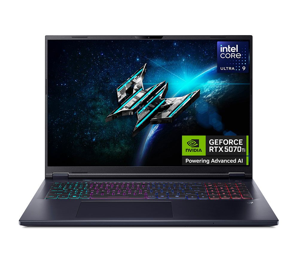Predator Helios Neo 18 AI 18" Gaming Laptop - Intel® Core™ Ultra 9, RTX 5070 Ti, 1 TB SSD