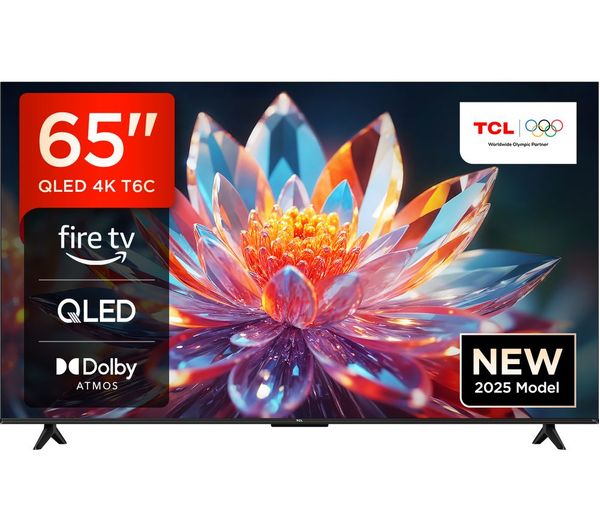 TCL T6C 65" QLED 4K HDR Smart Fire TV with Freely - 65T6C-UK