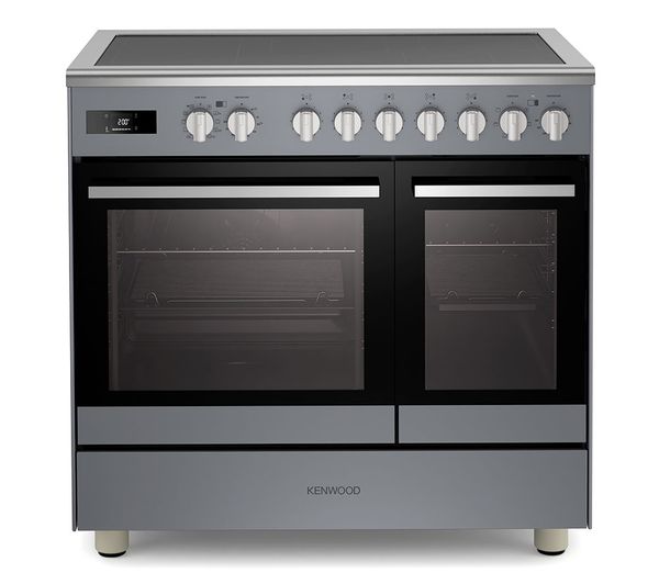Kenwood Ck603ind Sl 90 Cm Electric Induction Range Cooker Slate Grey Chrome