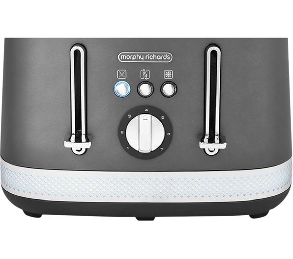 Morphy Richards Illumination 248022 4 Slice Toaster Titanium Grey