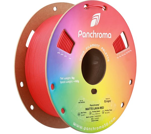 An image of POLYMAKER Panchroma 3D Printing Filament - Lava Red