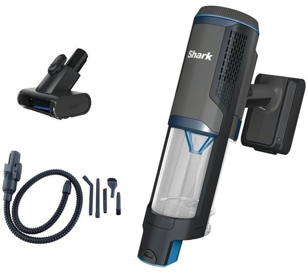 An image of SHARK PowerBoost Pet BH102UK Cordless Handheld Vacuum Cleaner - Charcoal & Blue