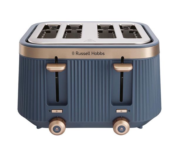 An image of RUSSELL HOBBS Bronte 26772 4-Slice Toaster - Soft Navy