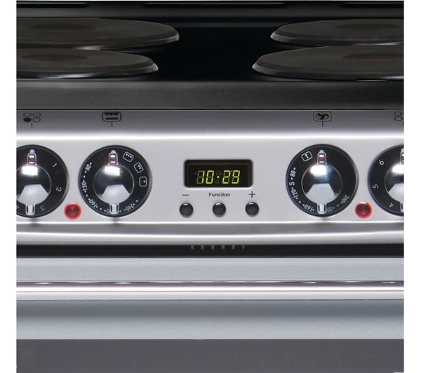 55cm electric cooker silver