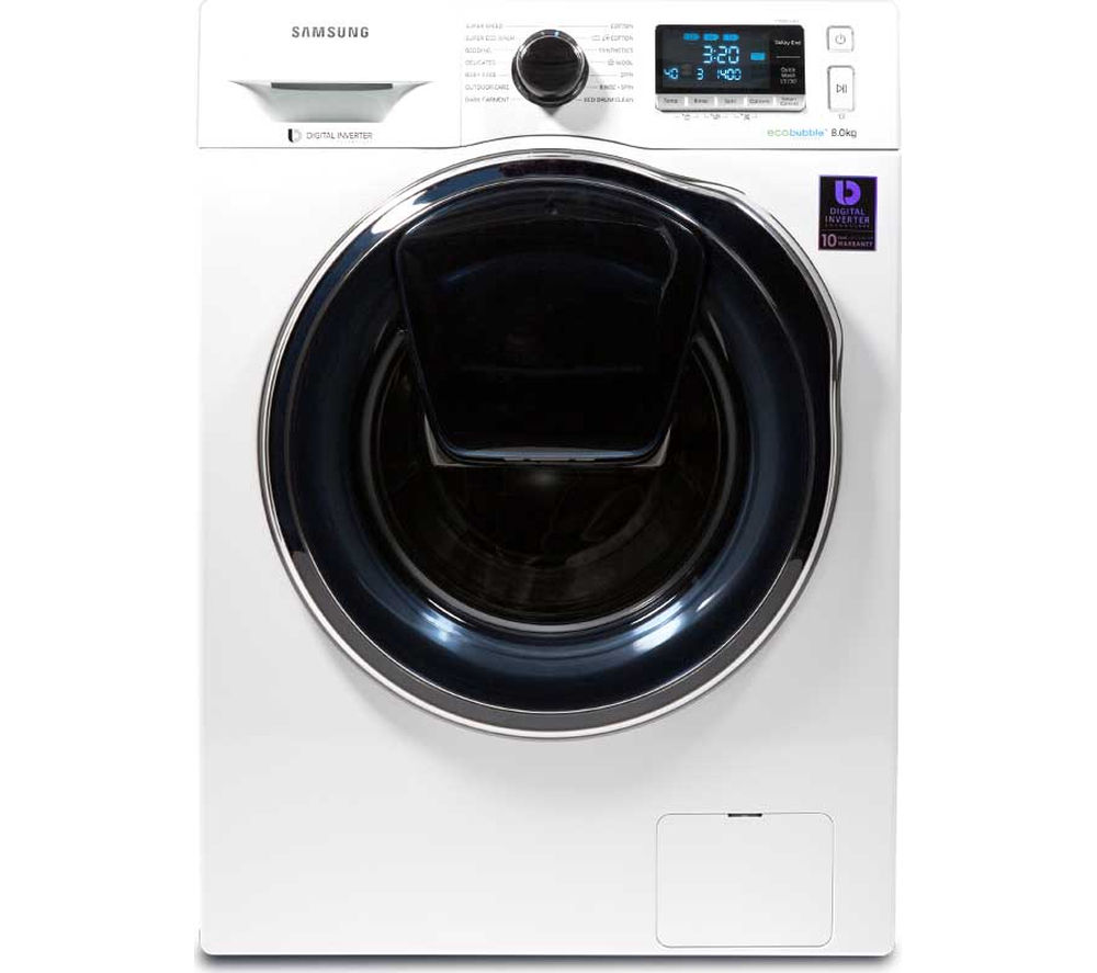 SAMSUNG AddWash WW80K6414QW Washing Machine specs