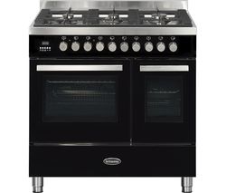 BRITANNIA Sonetto 90DF TC Dual Fuel Range Cooker - Black & Stainless Steel