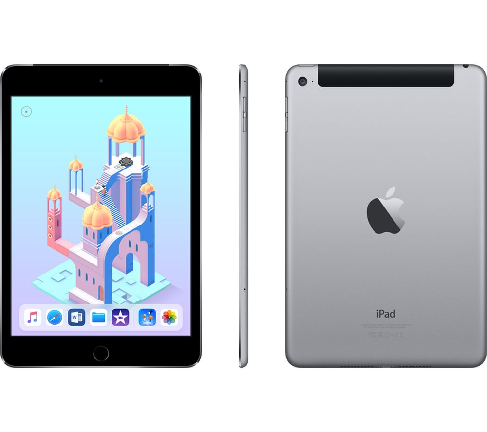 APPLE iPad mini 4 Cellular - 128 GB, Space Grey Deals | PC World