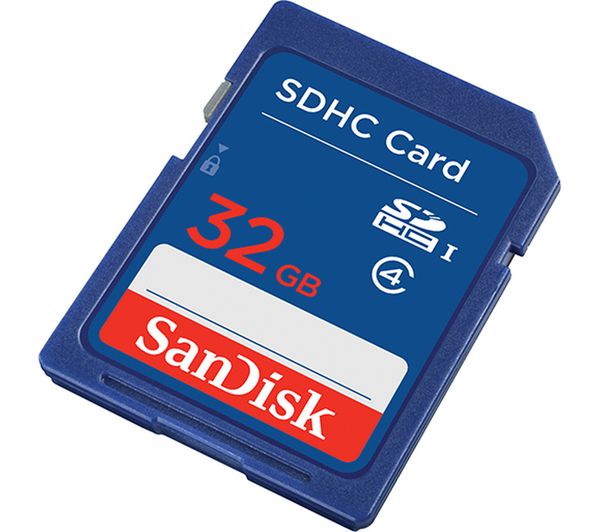 SANDISK Elite Class 4 SD Memory Card - 32 GB, Blue, Blue