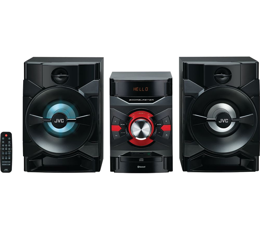 Buy JVC MXD328B Bluetooth Megasound Party HiFi System Black Free