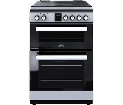 BELLING FSDF608Dc 60 cm Dual Fuel Cooker - Stainless Steel & Black
