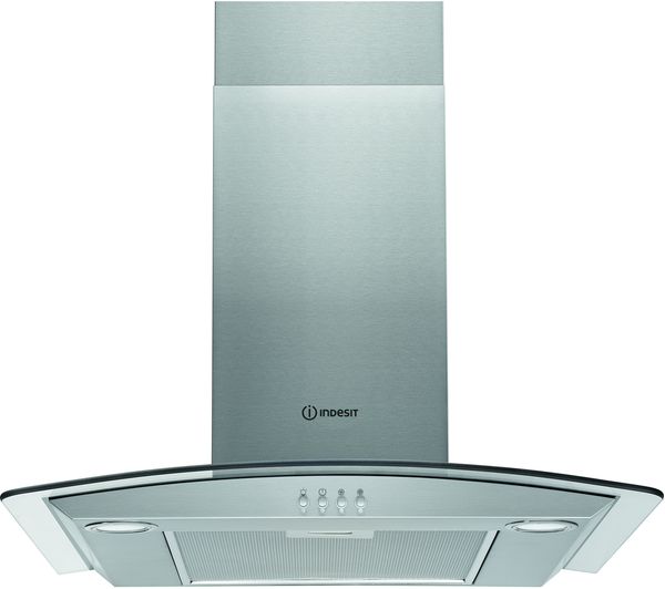 Image of INDESIT IHGC 6.5 LM X Chimney Cooker Hood - Silver