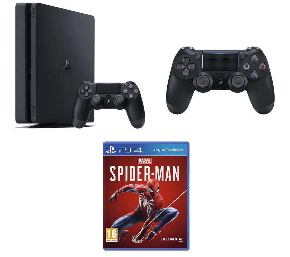 SONY PlayStation 4, Marvel's Spider-Man & DualShock 4 V2 Wireless Controller Bundle - 500 GB