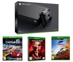 MICROSOFT Xbox One X, Forza Horizon 4, Tekken 7 & Project Cars 2 Bundle