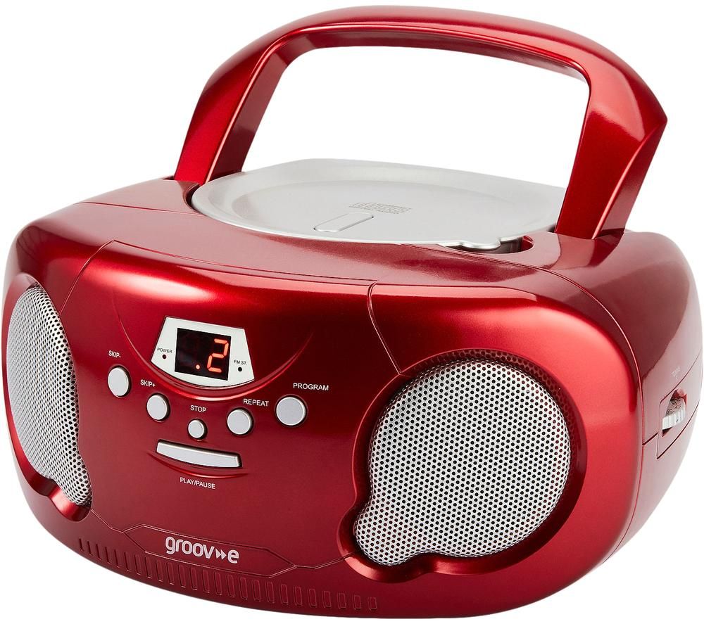 Buy Groov E Original Boombox Gv Ps733 Portable Fmam Boombox Red Free Delivery Currys 7023