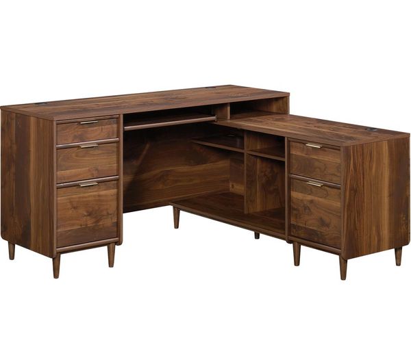 Teknik Clifton Place L Shaped Desk Grand Walnut