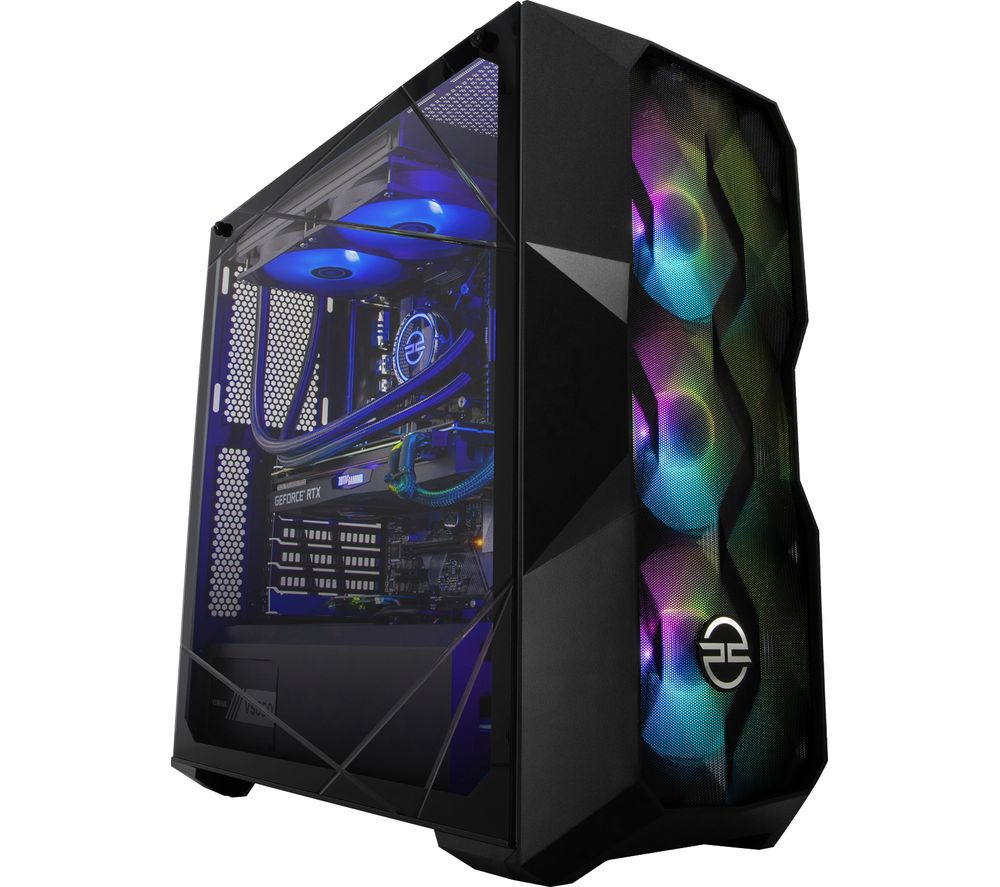 PC SPECIALIST Tornado R7S Gaming PC - AMD Ryzen 7, RTX 2070 Super, 2 TB HDD & 512 GB SSD, Transparent