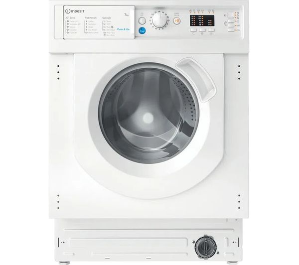 Image of INDESIT BI WMIL 71252 UK N Integrated 7 kg 1200 Spin Washing Machine