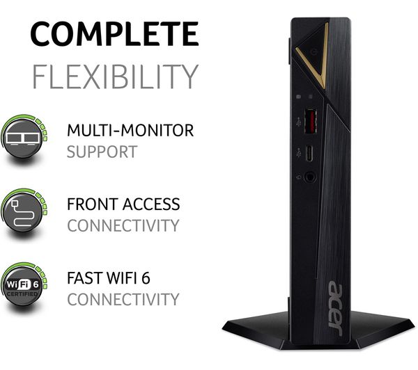 ACER Revo RN96 Desktop PC - Intel® Core™ i3, 512 GB SSD, Black - DT ...
