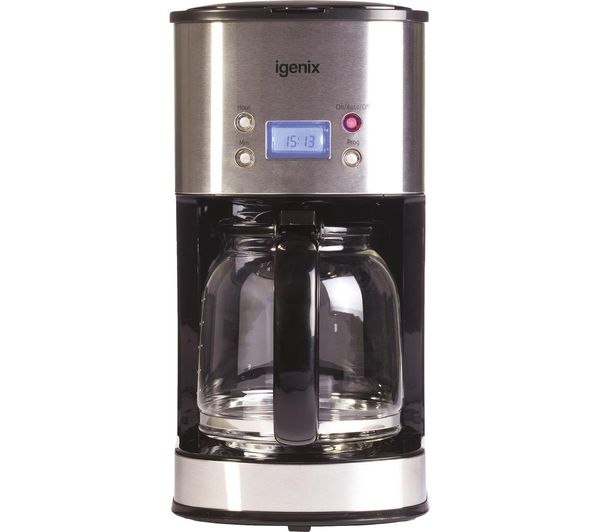 Igenix Ig8250 Filter Coffee Machine Brushed Steel