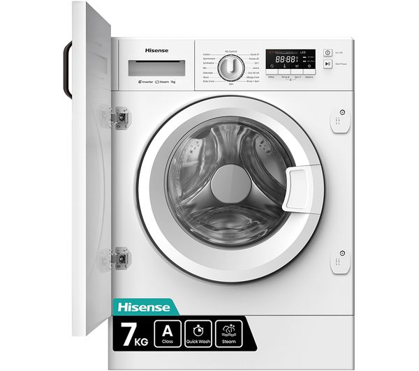 Hisense 3 Series Wf3m741bwi Integrated 7 Kg 1400 Rpm Washing Machine White