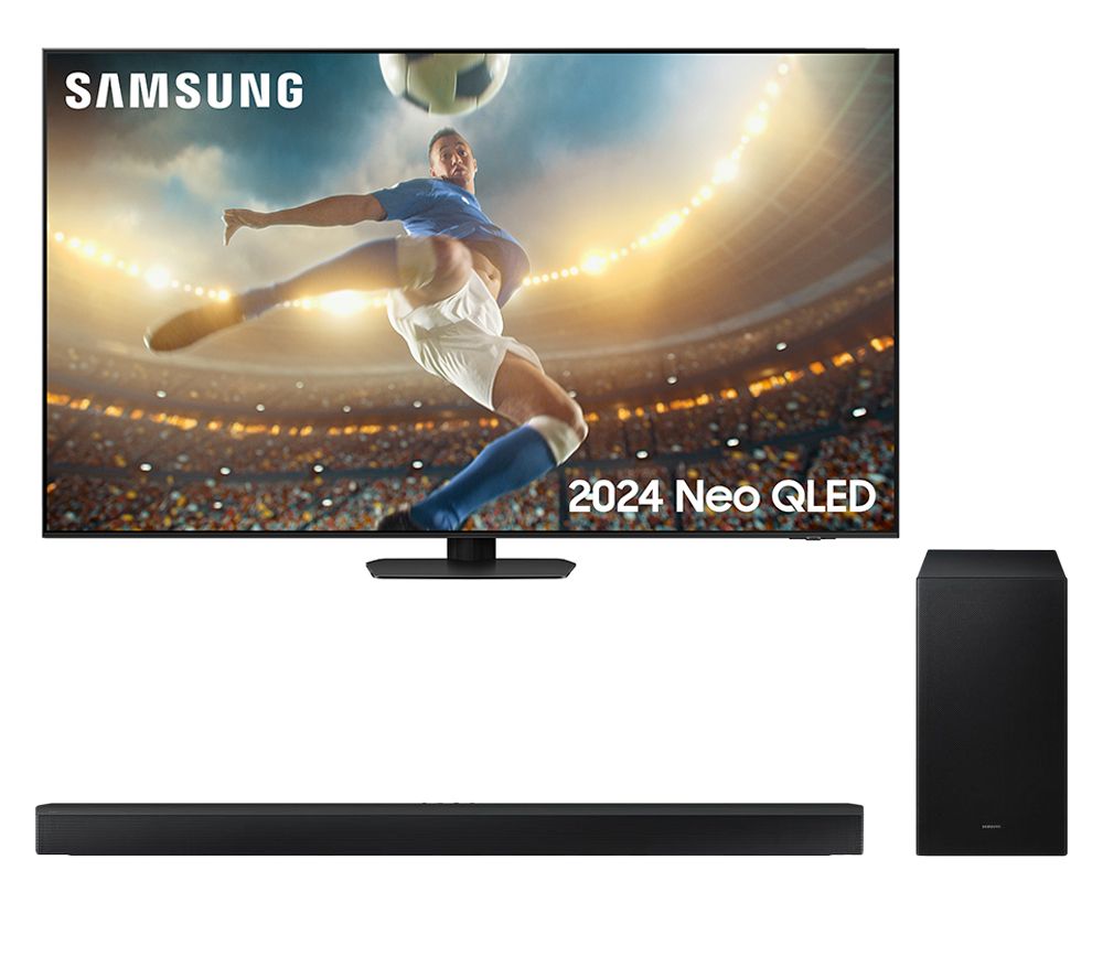 QE55QN90DATXXU 55" Smart 4K Ultra HD HDR Neo QLED TV & HW-C450/XU 2.1 Wireless Sound Bar Bundle