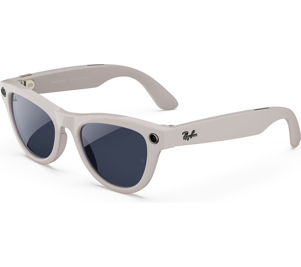 Meta Skyler Glasses - Shiny Chalky Gray, Clear to Sapphire Transitions