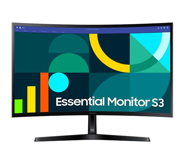 An image of SAMSUNG LS27D366GAUXXU Full HD 27" Curved VA LCD Refurbished Monitor - Black (Excellent Condition)