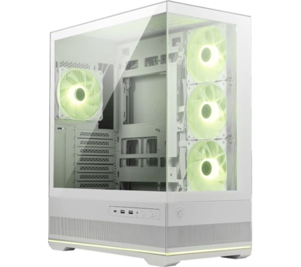 Msi Mag Pano 110r Pz Atx Mid Tower Pc Case White