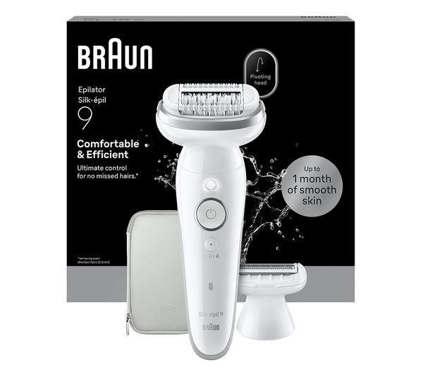 An image of BRAUN Silk-épil 9 Flex 9 3D SE9-030 Wet & Dry Epilator - Silver