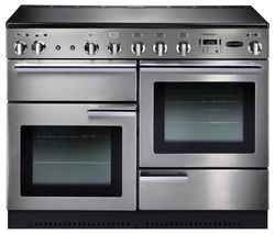 RANGEMASTER Professional+ 110 Electric Induction Range Cooker - Stainless Steel & Chrome