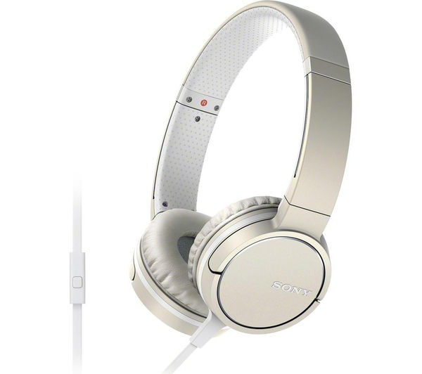 SONY MDR-ZX660AP Headphones - Cream - 4905524993837 - Currys SONY MDR-ZX660AP Headphones - Cream - 4905524993837 - Currys