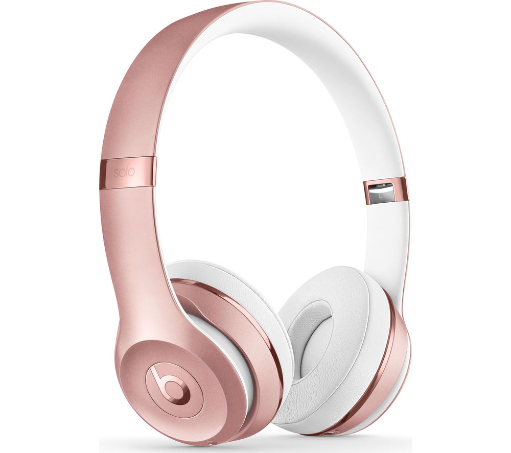 BEATS BY DR DRE Solo 3 Wireless Bluetooth Headphones – Rose Gold, Gold