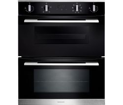 RANGEMASTER RMB7248BL/SS Electric Built-under Double Oven - Black