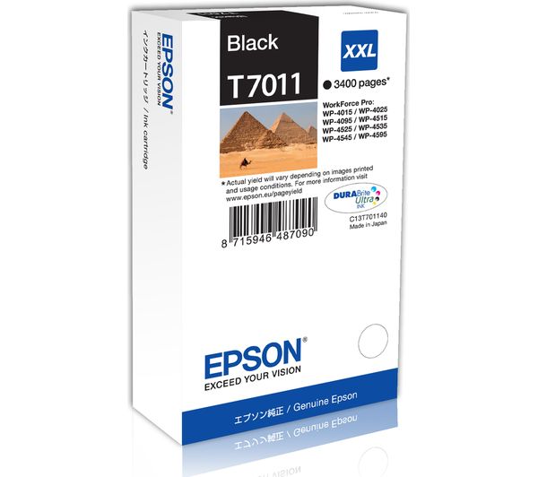 EPSON Pyramid T701 XXL Black Ink Cartridge, Black