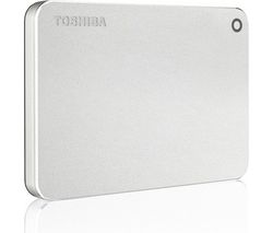 TOSHIBA Canvio Premium PC Portable Hard Drive - 1 TB, Metallic Silver