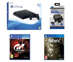 SONY PlayStation 4 Slim, Gran Turismo Sport, Fallout 4 & Twin Docking Station Bundle
