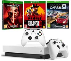 MICROSOFT Xbox One X, Red Dead Redemption 2, Tekken 7, Project Cars 2 & Wireless Controller Bundle