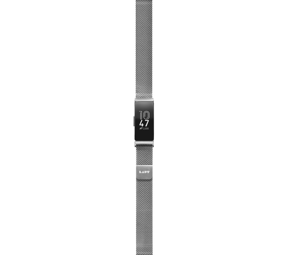 LAUT Fitbit Inspire Steel Loop Strap - Silver, Small