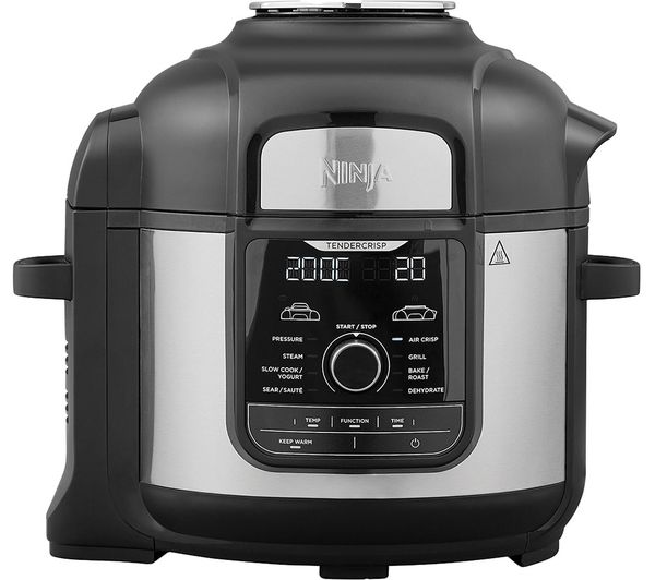 Ninja Foodi Max Op500uk Multi Pressure Cooker Air Fryer Black Silver