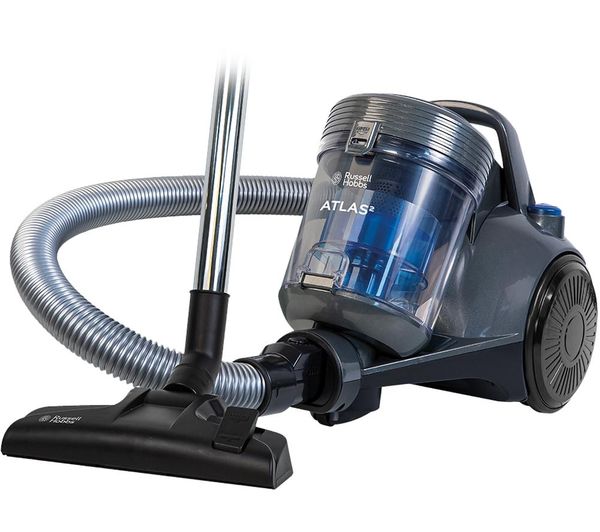 RUSSELL HOBBS Atlas RHCV3101 Cylinder Bagless Vacuum Cleaner - Grey & Blue