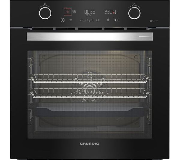 Image of GRUNDIG GEBM12400BC Electric Smart Oven - Black & Stainless Steel
