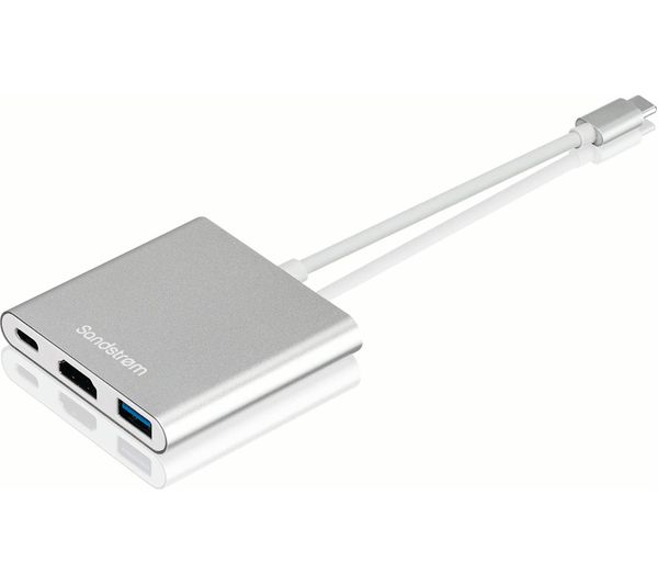 innovation slim ovn SANDSTROM S3IN1CA23 3-port USB Type-C Connection Hub - Currys Business
